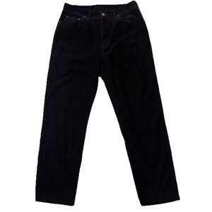 LAUREN Ralph Lauren Classic Straight Black Corduroy Jeans Women's Size 10